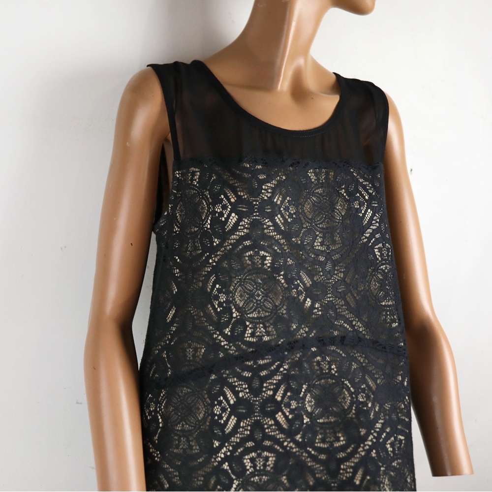 ⭐️ Marc by Marc Jacobs Black Lace Midi Silk Lace Dress - Picture 2 of 3